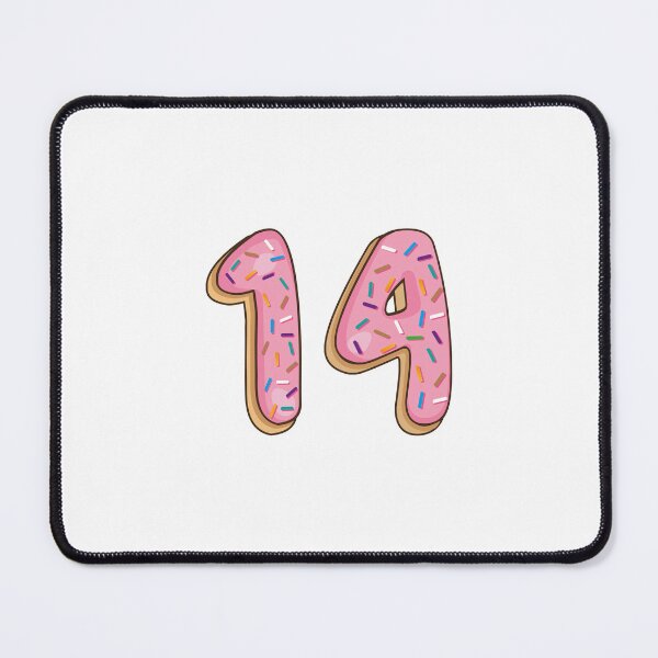 Item preview, Copy of Number 14 fourteen Shaped Like Donuts designed and sold by DonutsWords.