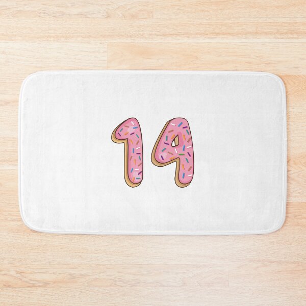 Item preview, Copy of Number 14 fourteen  Shaped Like Donuts designed and sold by DonutsWords.