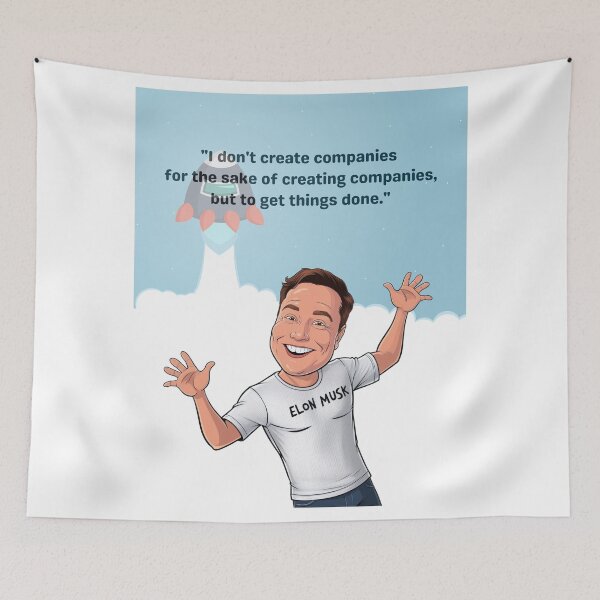 Item preview, Elon Musk inspirational quote designed and sold by Enea Kelo.