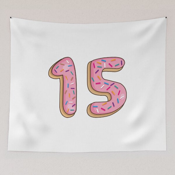 Item preview, Copy of Number 15 fifteen Shaped Like Donuts designed and sold by DonutsWords.