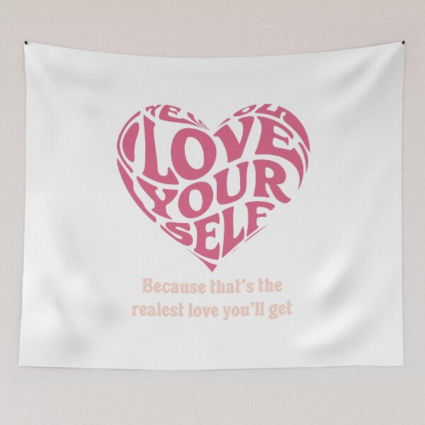 Item preview, love yourself daily mantra designed and sold by Adrian-merch.