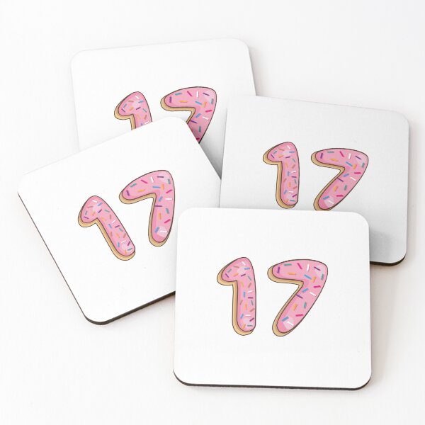 Item preview, Copy of Number 17 seventeen Shaped Like Donuts designed and sold by DonutsWords.