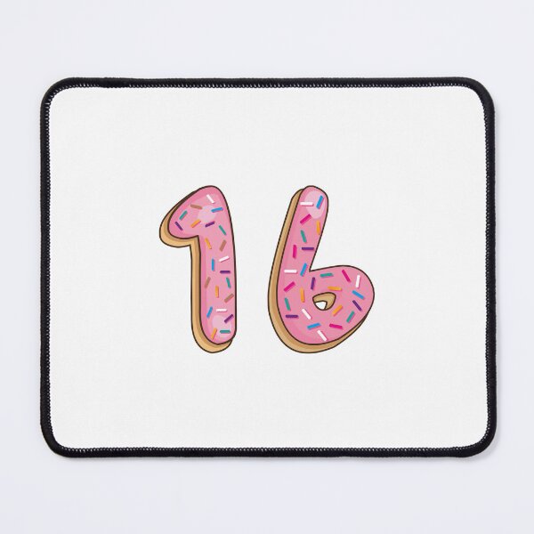 Item preview, Copy of Number 16 sixteen Shaped Like Donuts designed and sold by DonutsWords.
