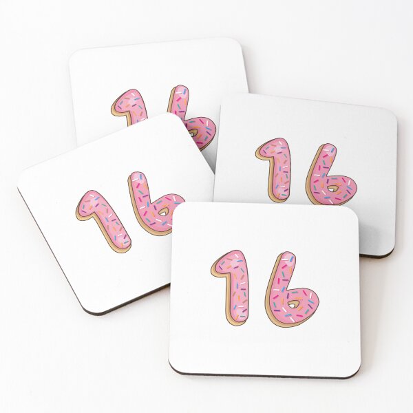 Item preview, Copy of Number 16 sixteen Shaped Like Donuts designed and sold by DonutsWords.