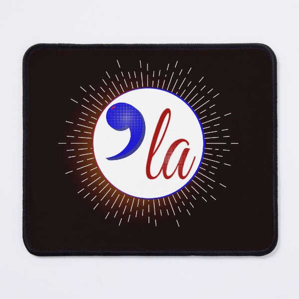 Item preview, Kamala Harris 2024 Comma Punctuation La Bold & Modern Patriotic Red White Blue designed and sold by DeziDezigns.