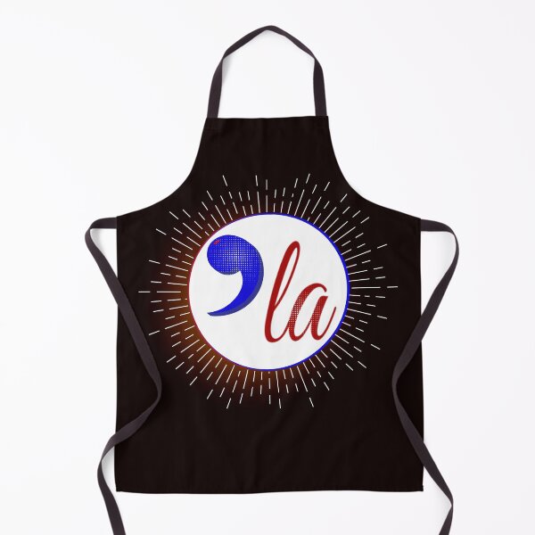 Item preview, Kamala Harris 2024 Comma Punctuation La Bold & Modern Patriotic Red White Blue designed and sold by DeziDezigns.