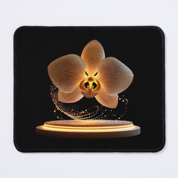 Item preview, Radiant Gold Spirograph Orchid designed and sold by AI-Only Creations.