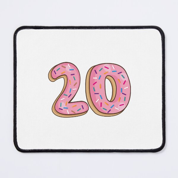 Item preview, Number 20 twenty Shaped Like Donuts designed and sold by DonutsWords.