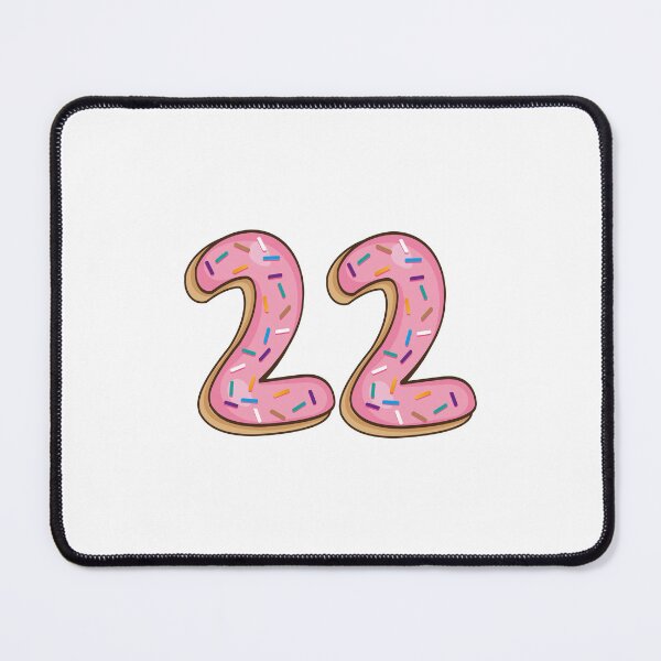 Item preview, Number 22 twenty two Shaped Like Donuts designed and sold by DonutsWords.