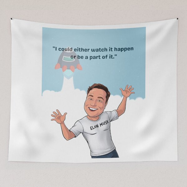 Item preview, Elon Musk inspirational quote designed and sold by Enea Kelo.