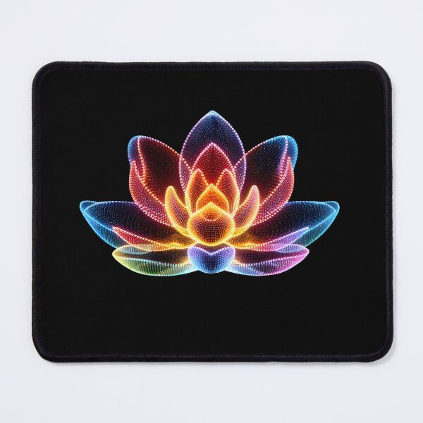 Item preview, Vibrant Neon Spirograph Lotus designed and sold by AI-Only Creations.