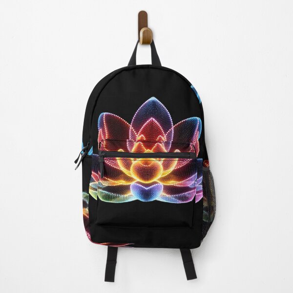 Item preview, Vibrant Neon Spirograph Lotus designed and sold by AI-Only Creations.
