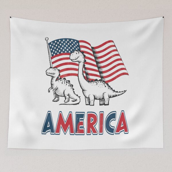 Item preview, America: Dinosaurs in Red, White, and Blue designed and sold by PoliTeeIncorrec.
