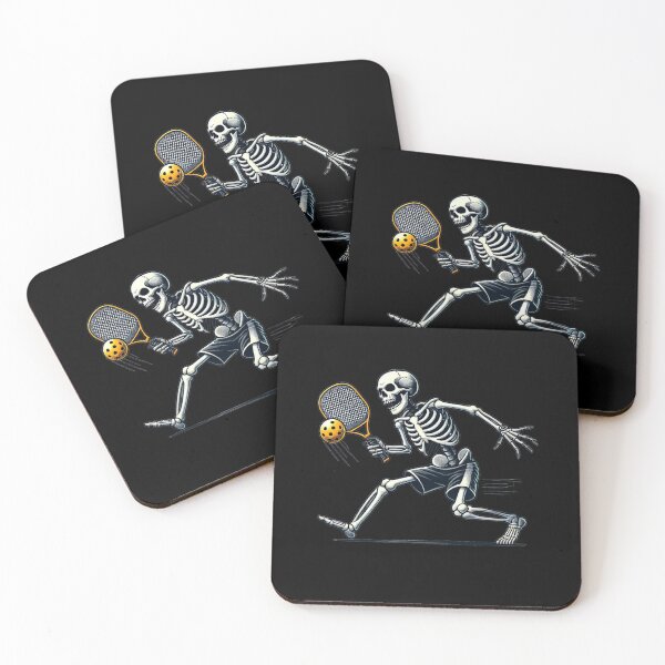 Item preview, Halloween Skeleton Playing Pickleball Lover  designed and sold by The Junto Shop.