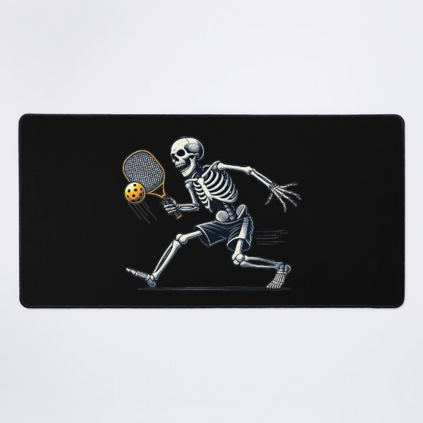 Item preview, Halloween Skeleton Playing Pickleball Lover designed and sold by The Junto Shop.