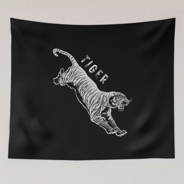 Item preview, Jumping Tiger Illustration designed and sold by Creastore.