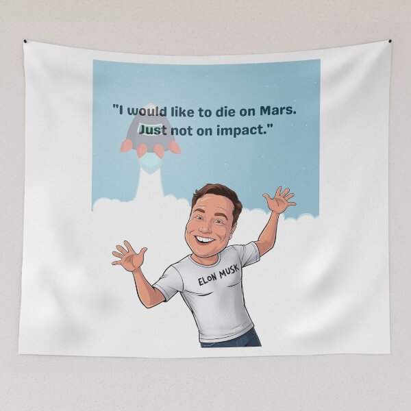Item preview, Elon Musk inspirational quote designed and sold by Enea Kelo.