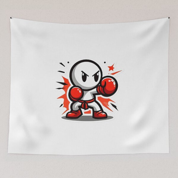 Item preview, Cool chibi Boxer Fighter designed and sold by StickyGuys.