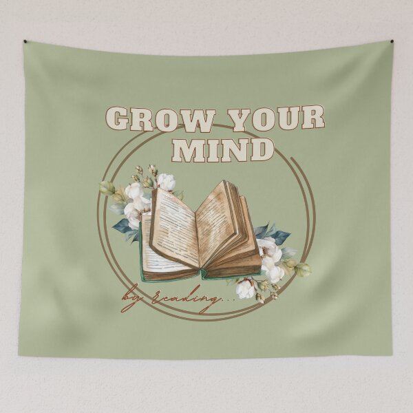 Item preview, Grow your mind by reading designed and sold by MerytonGallery.
