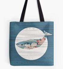 Whale and Polka Dots Tote Bag