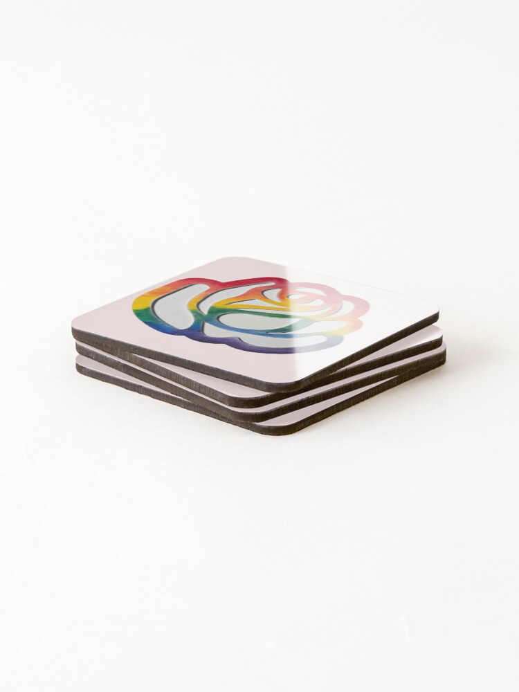Thumbnail 4 of 5, Coasters (Set of 4), Pride Rose designed and sold by RickyTics.