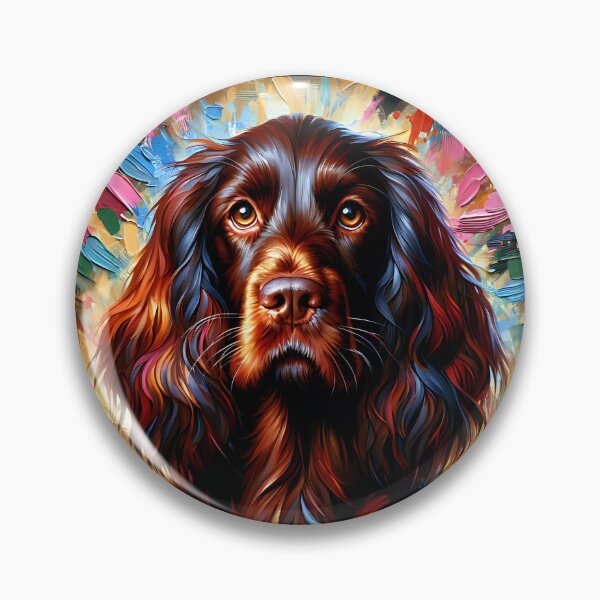 Item preview, Field Spaniel Dog Acrylic Print Pet Portrait Pet Lovers designed and sold by Puppy Puzzles Plus.