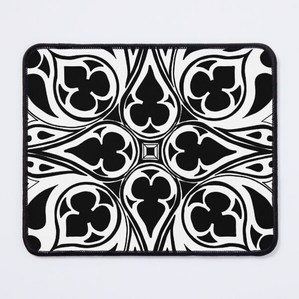 Item preview, Square Rose Window Symmetry Ornamental Gothic Tile designed and sold by Quoppidou.