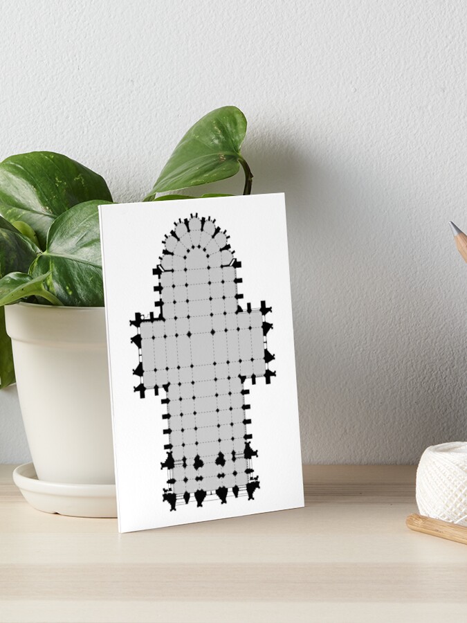 Cologne Cathedral Floorplan Art Board Print By Mikeranger Redbubble