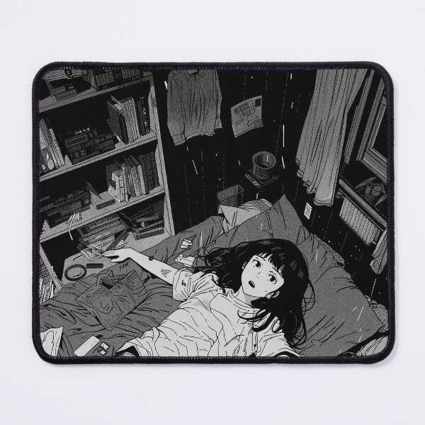Item preview, thougts of notingness – melancholic manga anime girl designed and sold by ForsakenFrames.