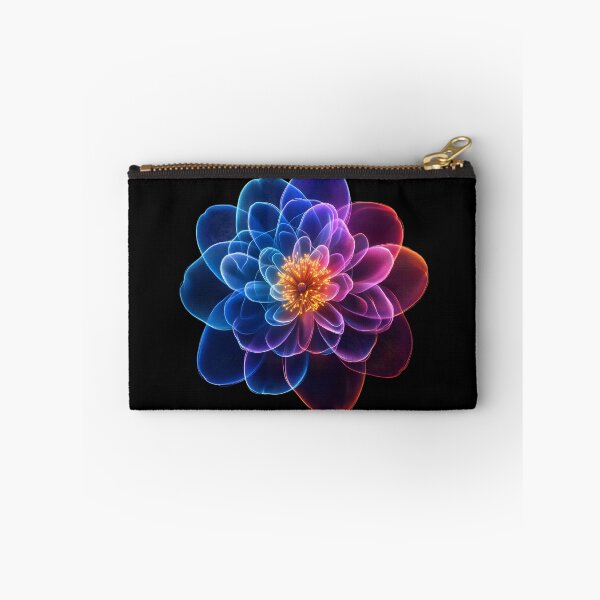 Item preview, Rainbow Neon Spirograph Peony designed and sold by AI-Only Creations.