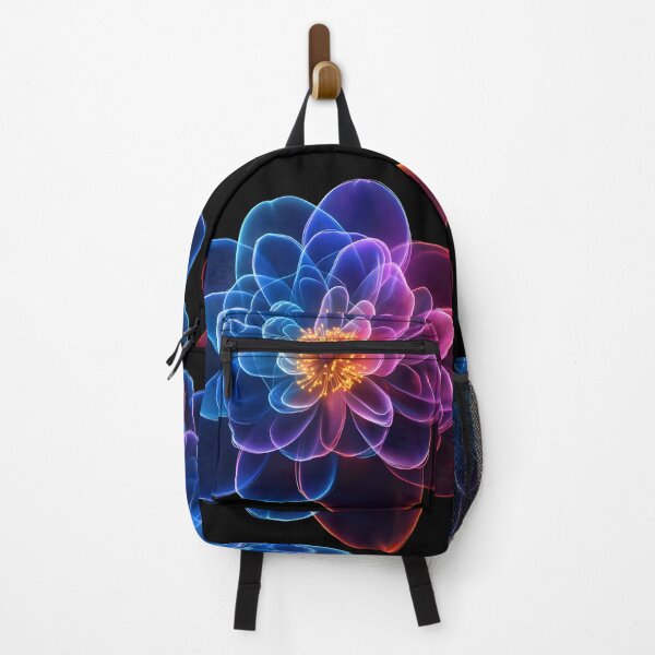 Item preview, Rainbow Neon Spirograph Peony designed and sold by AI-Only Creations.