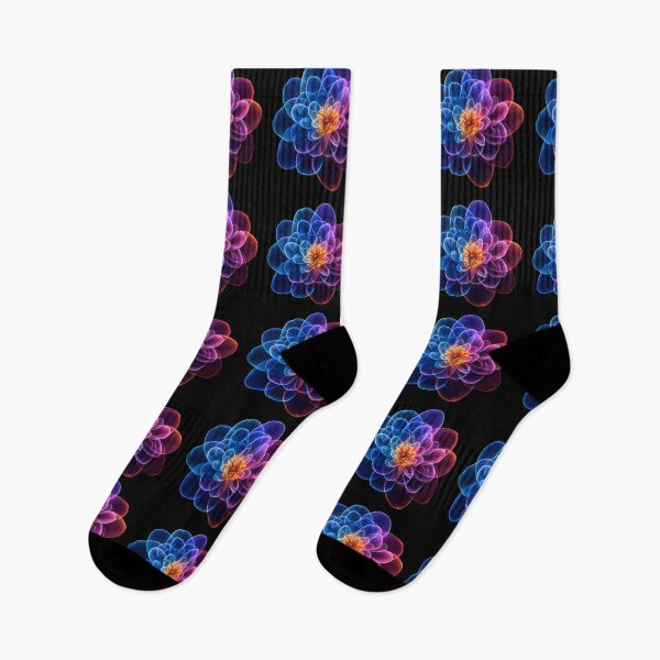 Item preview, Rainbow Neon Spirograph Peony designed and sold by AI-Only Creations.