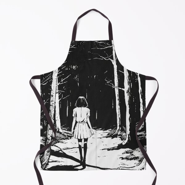 Item preview, nightstroll - black and white melancholic manga anime girl designed and sold by ForsakenFrames.