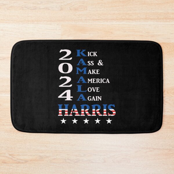 Item preview, Kamala Harris 2024, Kick Ass & Make America Love Again designed and sold by StencilMyst ..