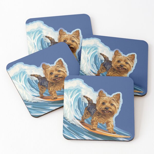 Item preview, Surfing Yorkshire Terrier designed and sold by VelvetRoom.