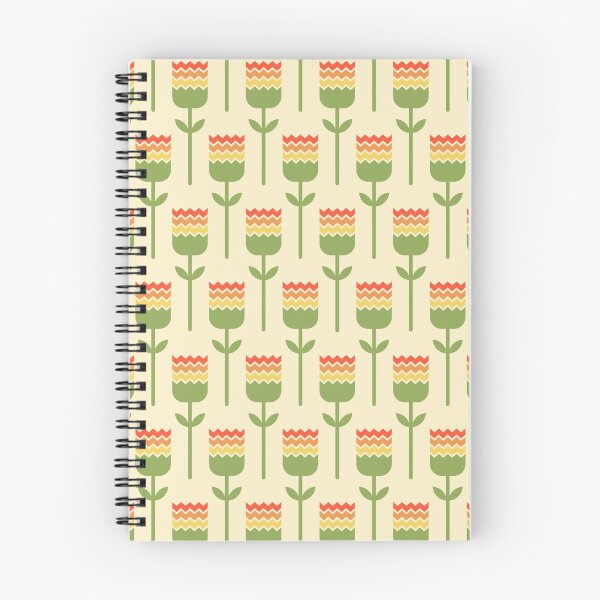Item preview, Patrón de tulipanes retro designed and sold by SJ-Merch.