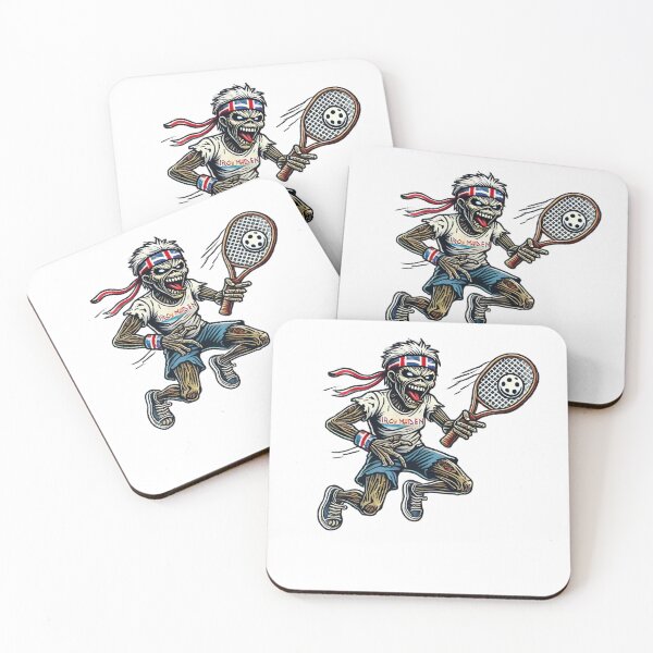 Item preview, Eddie Playing Pickleball Heavy Metal Fan  designed and sold by The Junto Shop.
