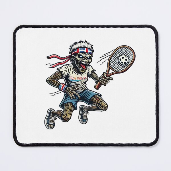 Item preview, Eddie Playing Pickleball Heavy Metal Fan  designed and sold by The Junto Shop.