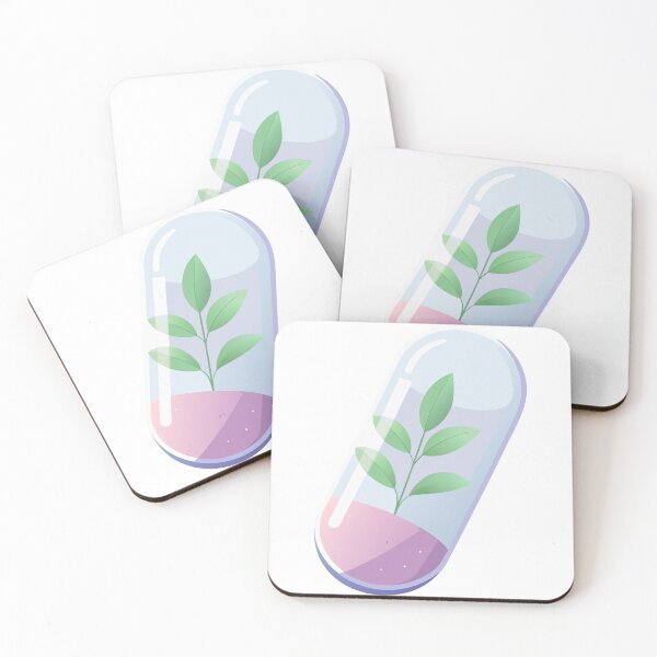 Item preview, Green Plant Inside Capsule Pill designed and sold by natalielaf.
