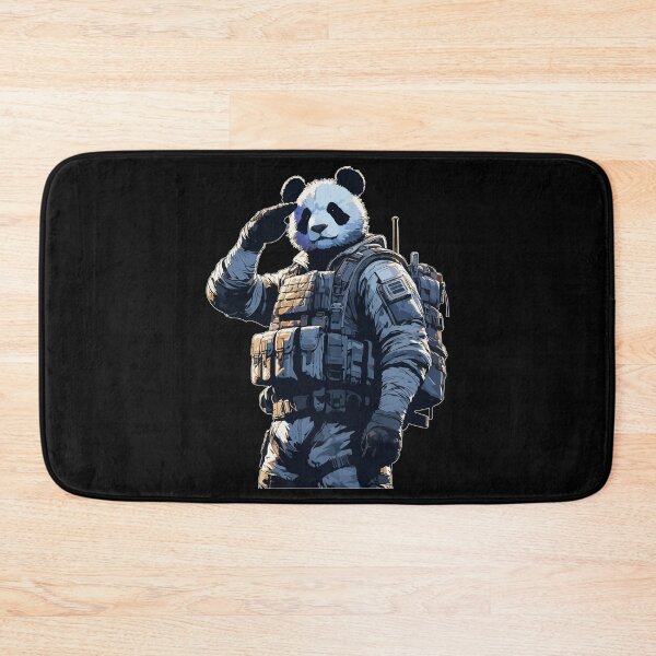 Item preview, Cool Panda Soldier designed and sold by TomFrontierArt.