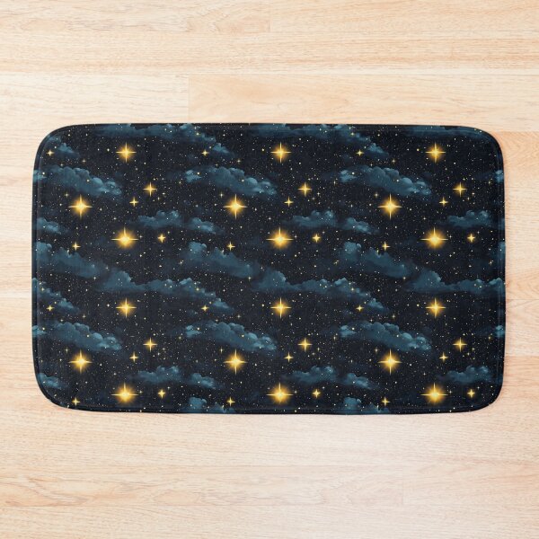 Item preview, Glowing Starry Night Sky Pattern with Illuminated Clouds designed and sold by InkInduldge.