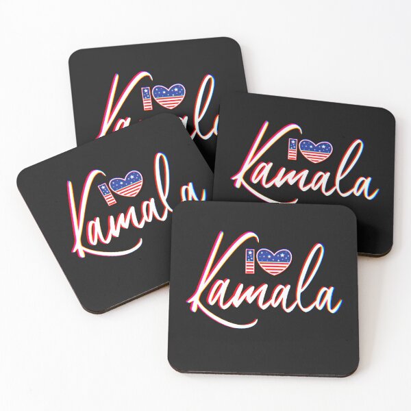 Item preview, I Love Kamala American Pride Flag Red White & Blue Heart Inspiration Graphic  designed and sold by DeziDezigns.