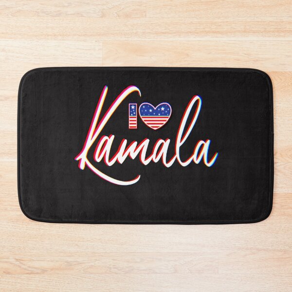 Item preview, I Love Kamala American Pride Flag Red White & Blue Heart Inspiration Graphic  designed and sold by DeziDezigns.