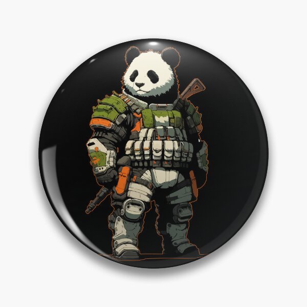 Item preview, Futuristic Panda Soldier designed and sold by TomFrontierArt.