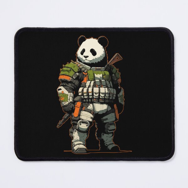 Item preview, Futuristic Panda Soldier designed and sold by TomFrontierArt.