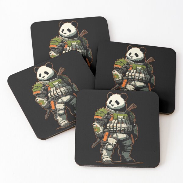 Item preview, Futuristic Panda Soldier designed and sold by TomFrontierArt.