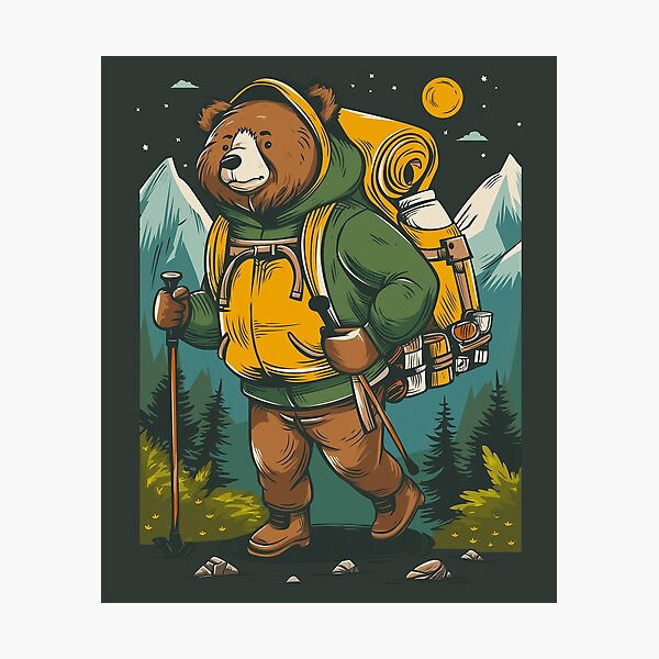 Item preview, Wandering Bear Hiking Outdoor Adventure designed and sold by Wild-Co.
