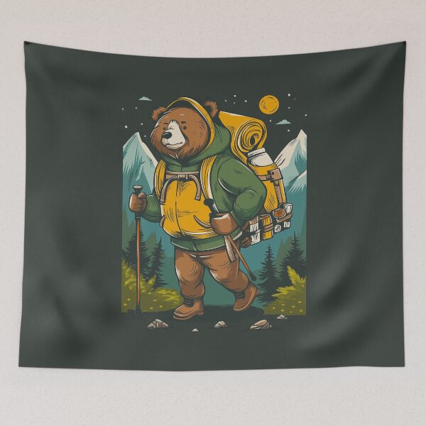 Item preview, Wandering Bear Hiking Outdoor Adventure designed and sold by Wild-Co.