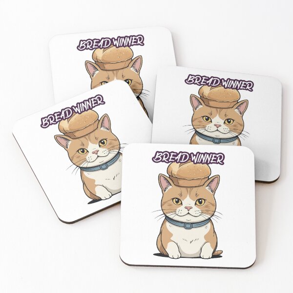 Item preview, Bread winner cute cat designed and sold by OlvadDesigns.