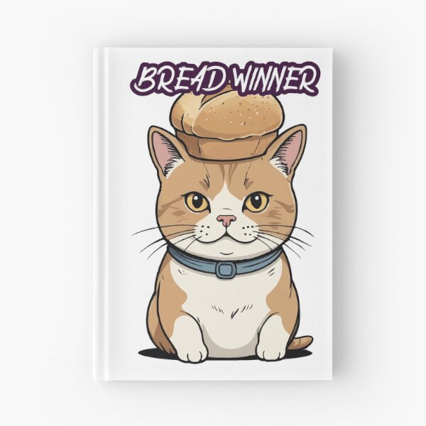 Item preview, Bread winner cute cat designed and sold by OlvadDesigns.